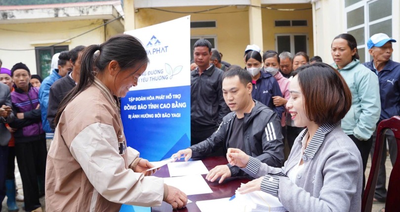 HPG: CBCNV Tập đoàn Hòa Phát trao trực tiếp 1.194 suất quà tới đồng bào tỉnh Cao Bằng