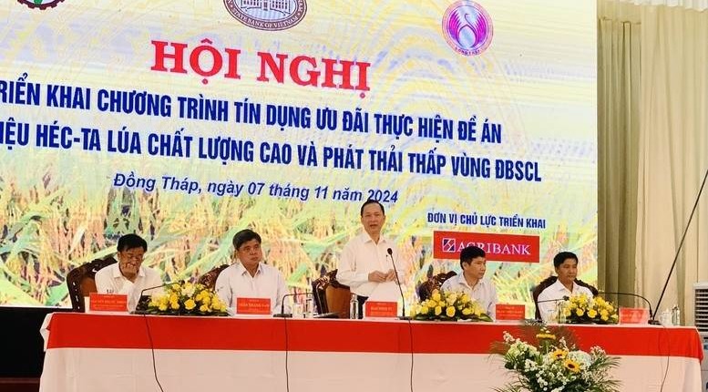 Đẩy mạnh tín dụng ưu đãi để tăng tốc triển khai Đề án 1 triệu ha lúa chất lượng cao và phát thải thấp