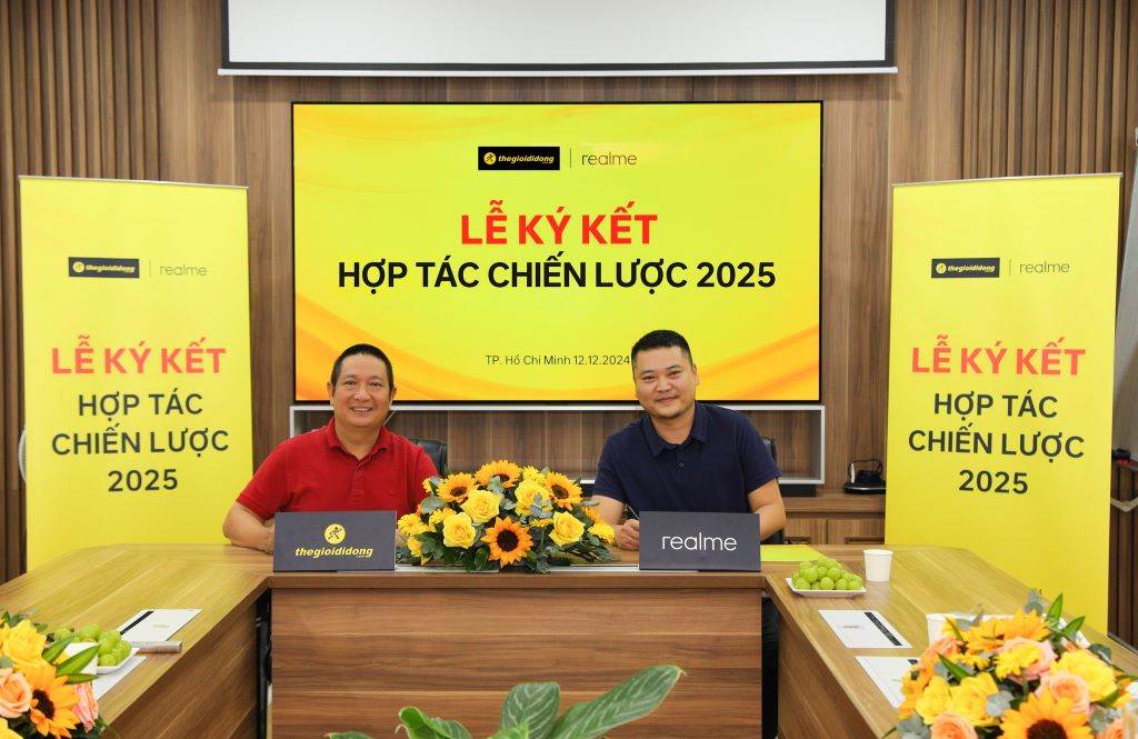 Realme trở thành thương hiệu tăng trưởng nhanh nhất trong hệ thống đối tác của Thế Giới Di Động