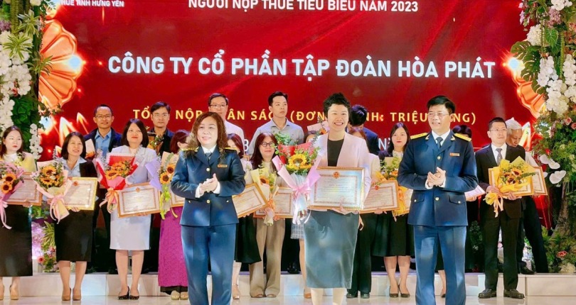 Hòa Phát được tỉnh Hưng Yên tuyên dương người nộp thuế tiêu biểu