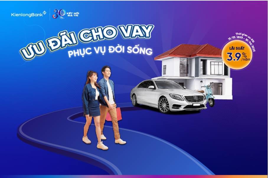 KienlongBank tiếp tục giảm sâu lãi suất cho vay phục vụ đời sống chỉ từ 3,9%/ năm