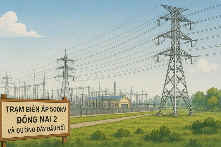 1.363 tỷ đồng xây dựng trạm biến áp 500kV Đồng Nai 2 và đường dây đấu nối